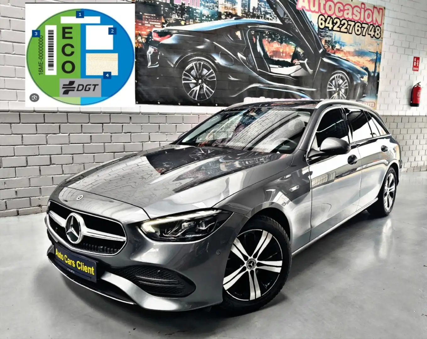 Mercedes-Benz C 220 Estate 220d 9G-Tronic Gris - 1