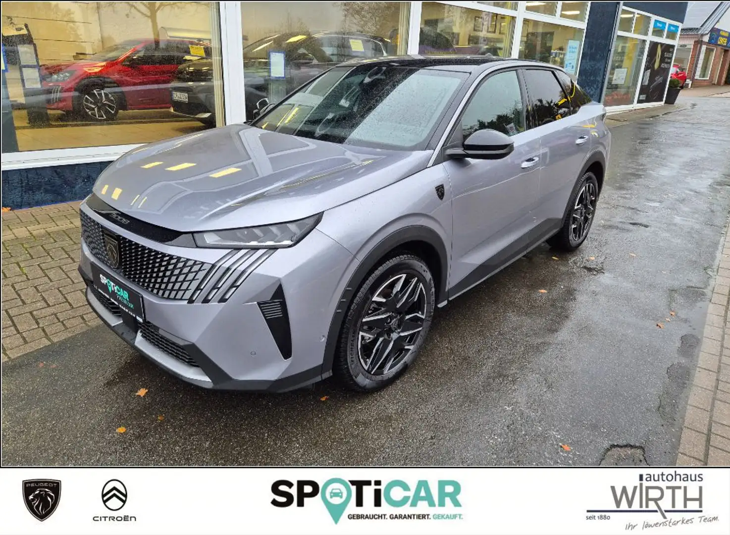 Peugeot 3008 GT Hybrid 145 el.SITZE+ACC+LED+360°CAM Grau - 1