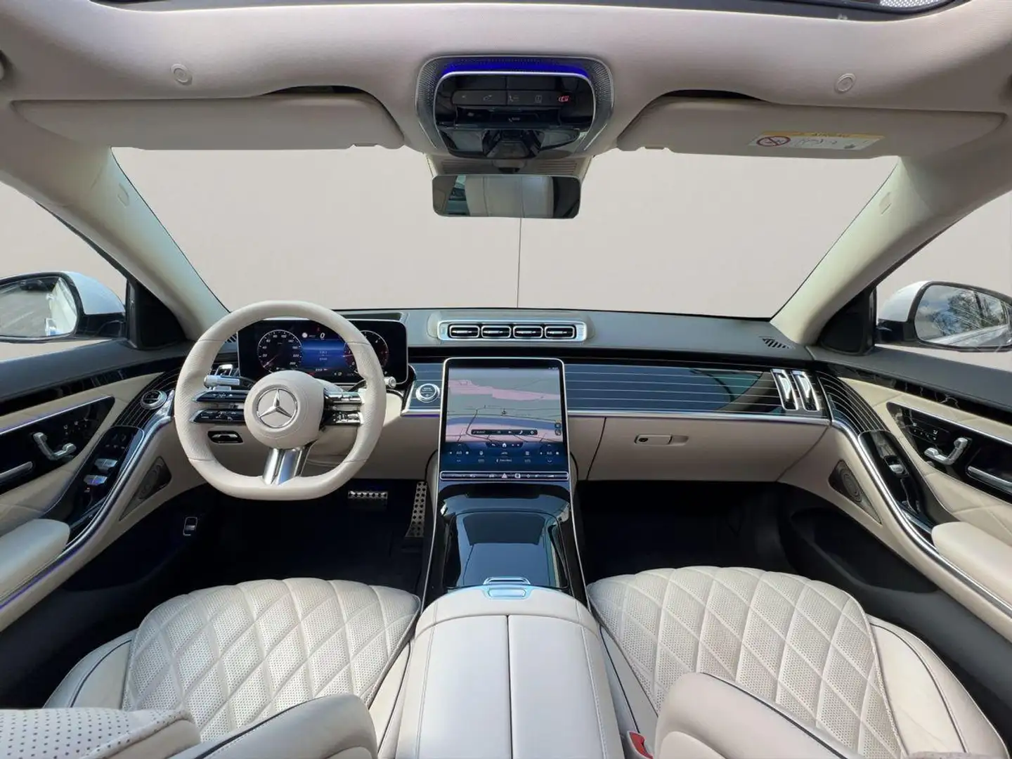 Mercedes-Benz S 400 d 4M AMG LINE*MASSAGE*PANO*DI-LIGHT*VOLL++ Weiß - 2