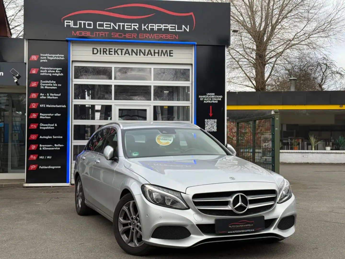 Mercedes-Benz C 220 d T-Modell BlueTec (LED-AHK-NAVI-Ambiente) Silber - 1