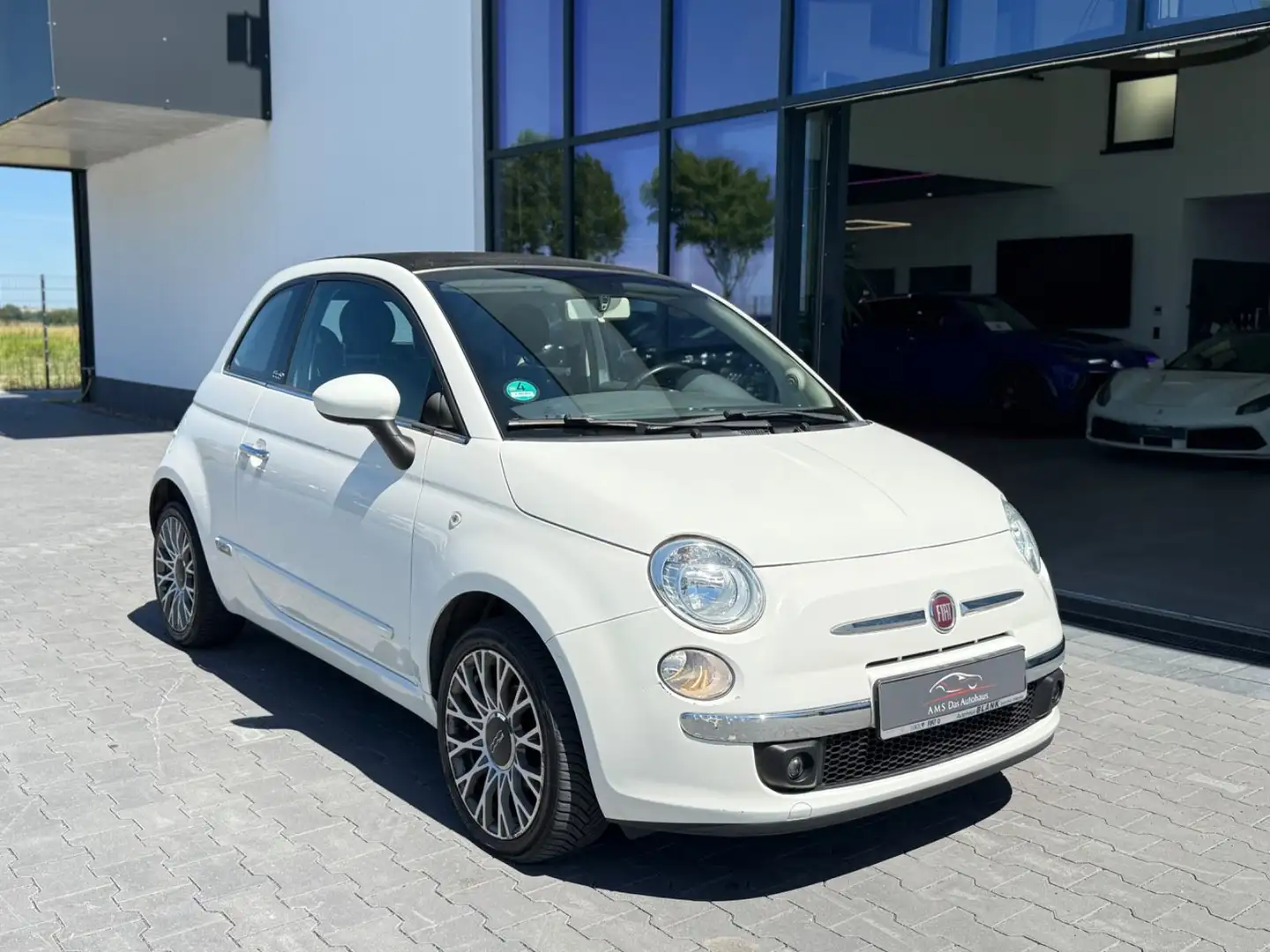 Fiat 500 Klima Leder Weiß - 2