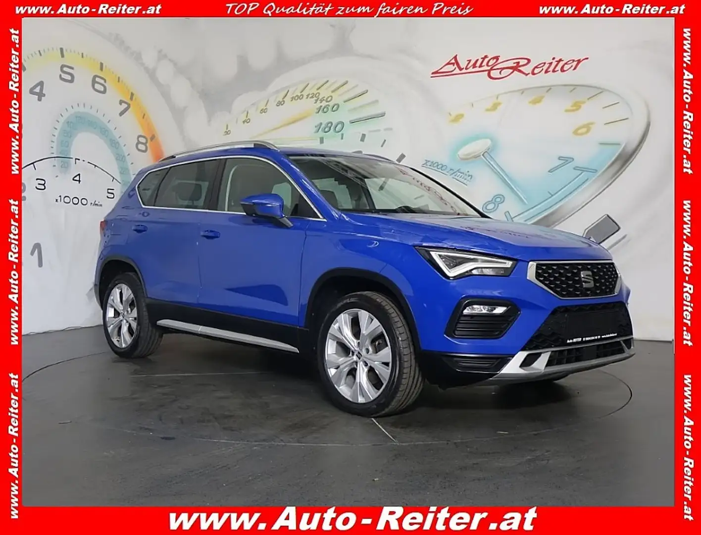 SEAT Ateca 2,0 Xperience TDI *LED, NAVI, RFK, AHK* Blau - 1