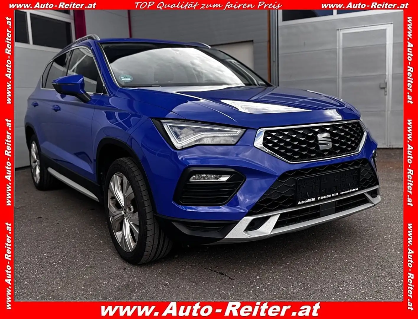 SEAT Ateca 2,0 Xperience TDI *LED, NAVI, RFK, AHK* Blau - 1