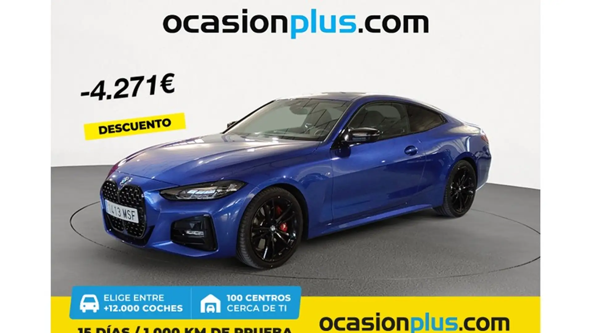 BMW 420 420iA Coupé Bleu - 1
