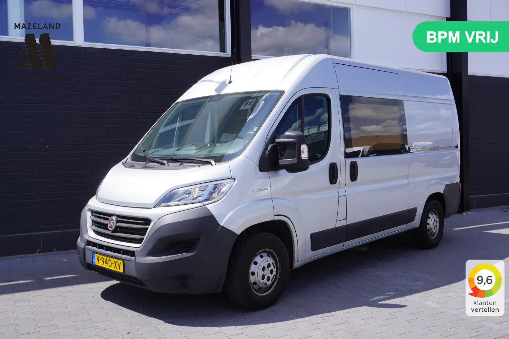 Fiat Ducato 2.3 MultiJet 130PK L2H2 Automaat EURO 6 - Airco - Zilver - 1