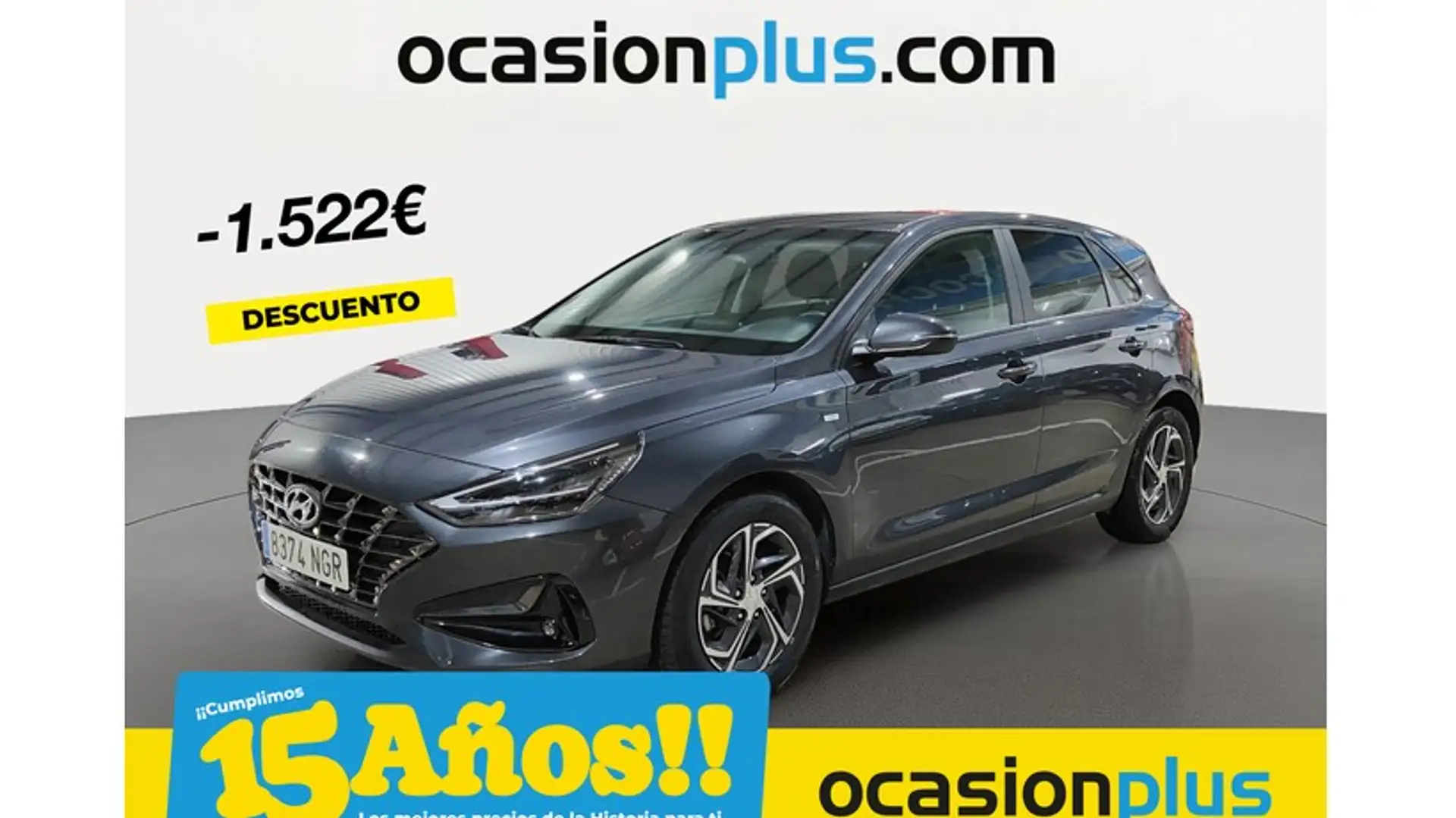Hyundai i30 1.0 TGDI N Line 48V 120 Gris - 1