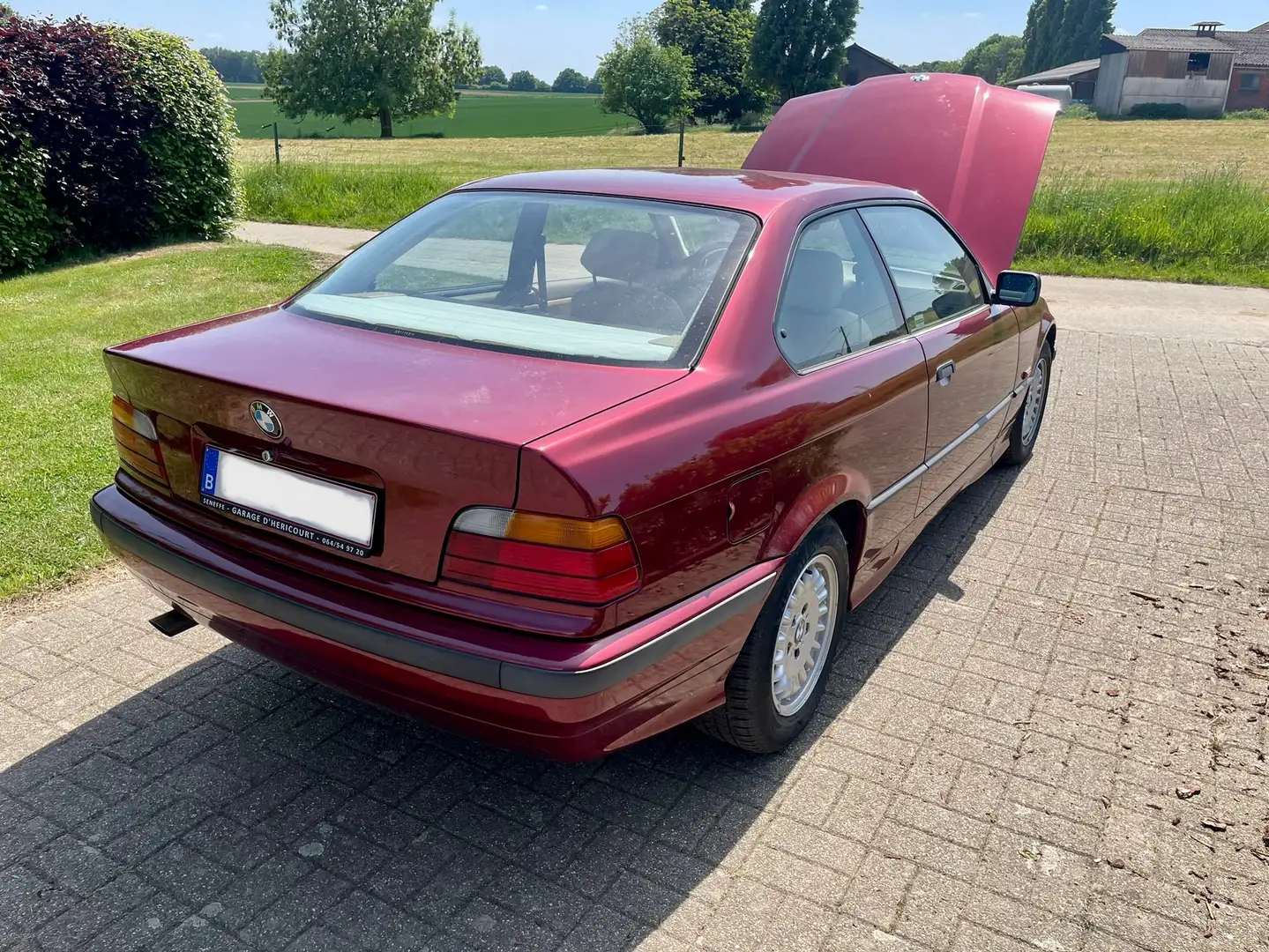BMW 320 320i  E36 1995 holdtimer Rouge - 2