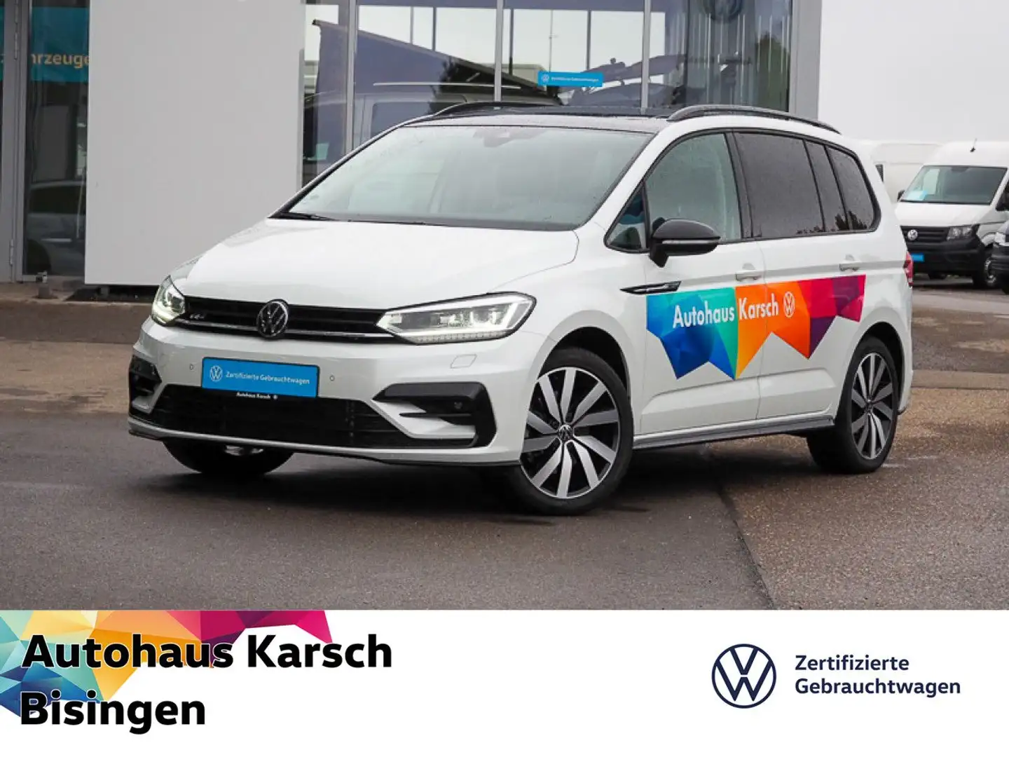 Volkswagen Touran 1.5 TSI DSG Highline  AHK, NAVI, 7-Sitzer Weiß - 1