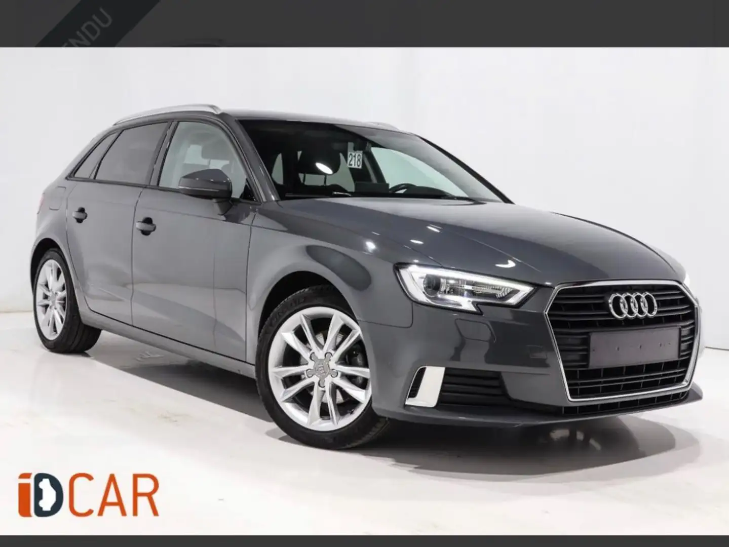 Audi A3 A3 Sportback 2.0 TDi Quattro Design Gris - 1