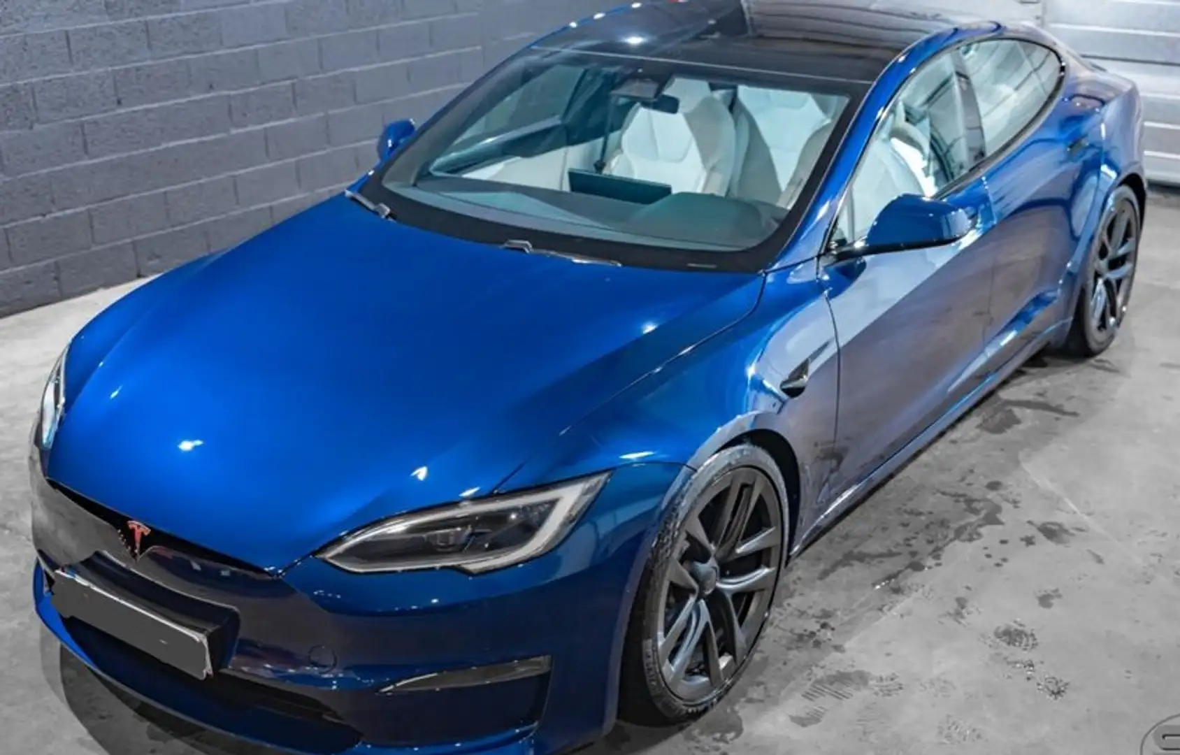 Tesla Model S Plaid AWD Blauw - 1