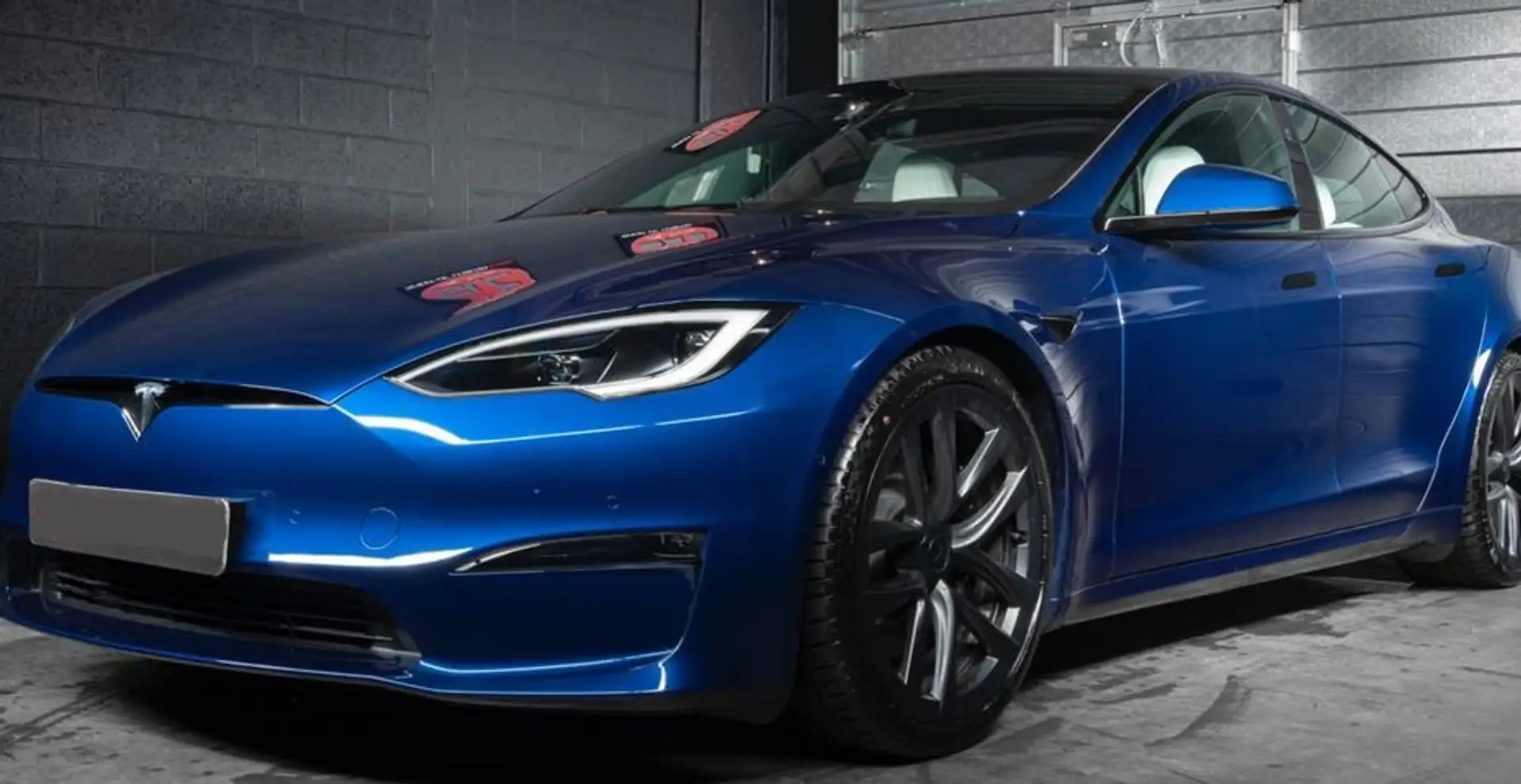 Tesla Model S Plaid AWD Albastru - 2