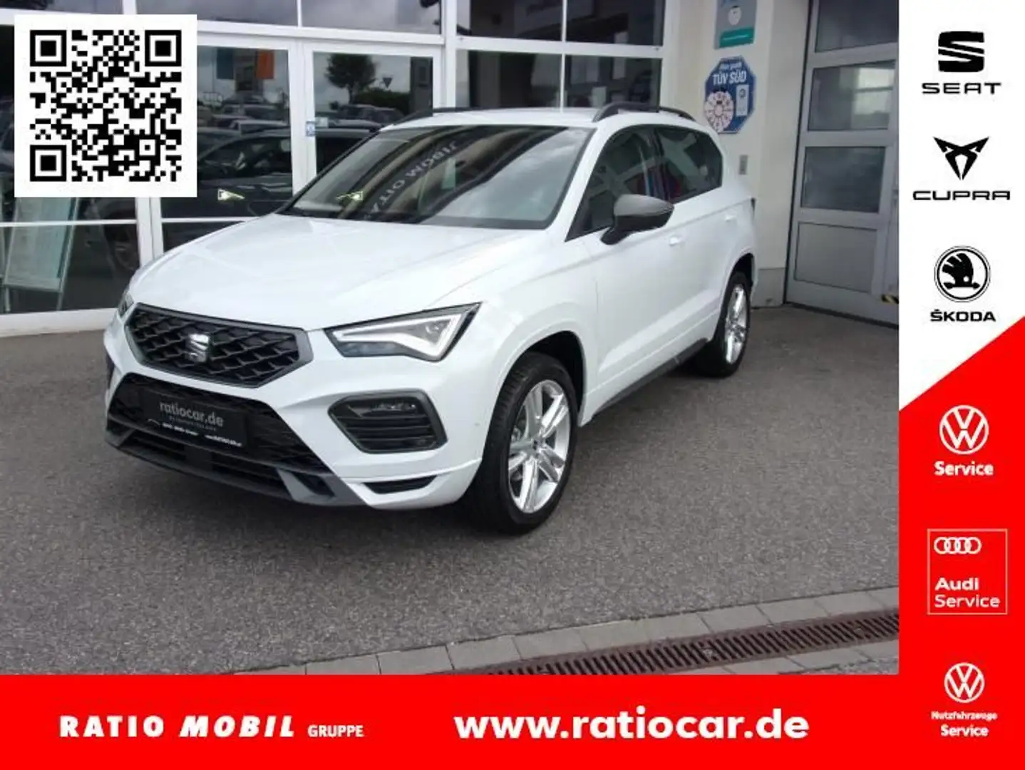 SEAT Ateca ATECA FR 1.5 TSI AHZV NAVI SITZHEIZ. EINPARKH. Blanc - 1
