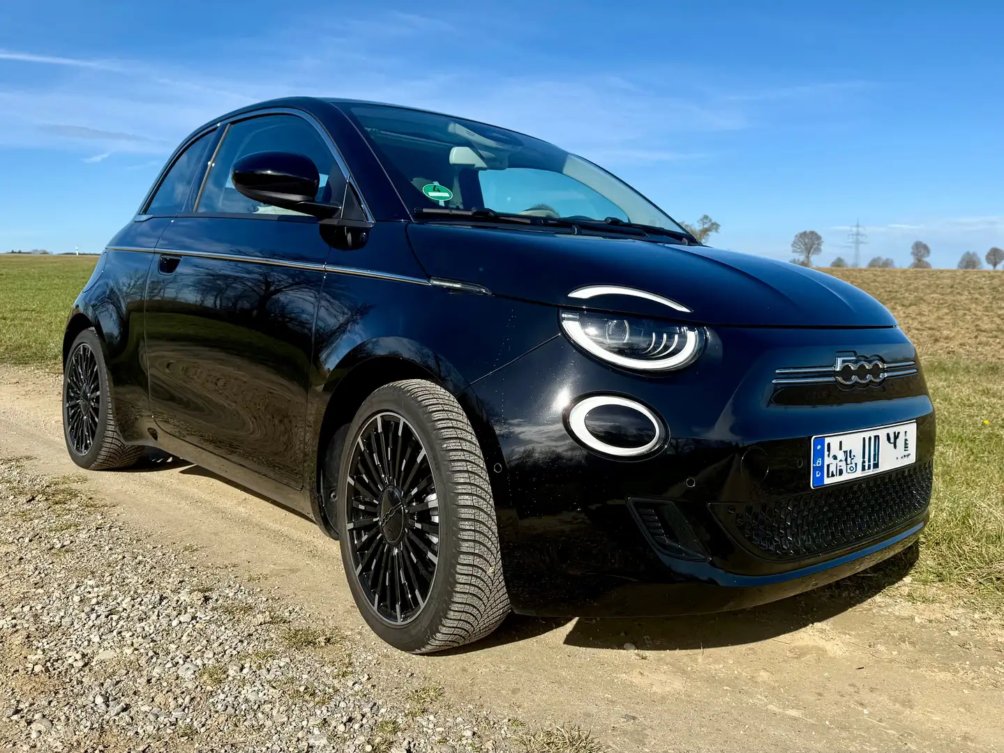 Fiat 500 500 Elektro 500e La Prima Schwarz - 1