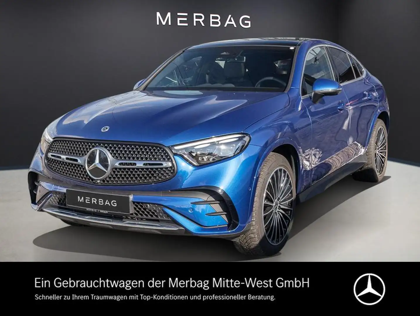 Mercedes-Benz GLC 200 4MATIC Coupé Pano SpurW Sport W-Paket Bleu - 1