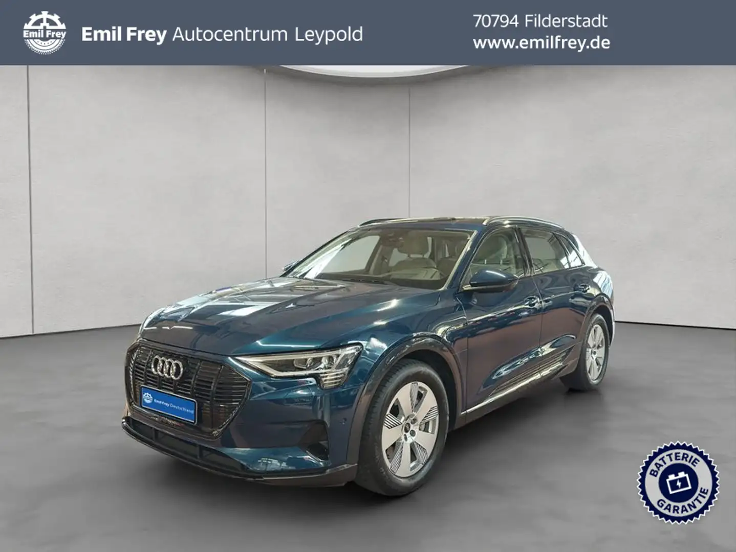 Audi e-tron 55 quattro advanced Bleu - 1