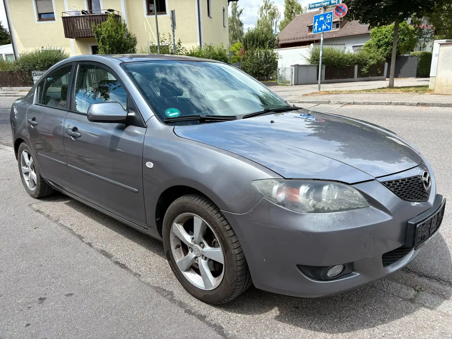 Mazda 3 1.6 Exclusive*Automatikgetriebe*Klimaautomatik Blauw - 1