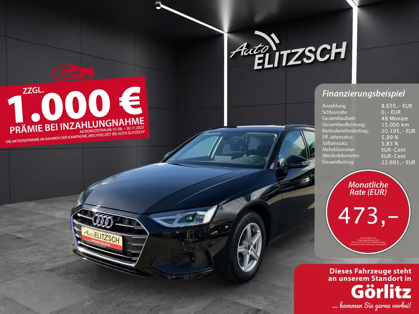 Audi A4 Avant 35 TDI S-tronic Navi GRA PDC SH Schwarz - 1