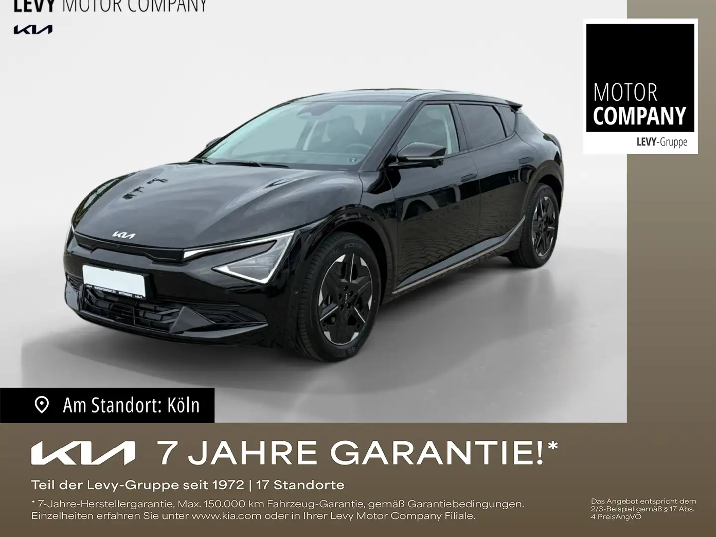 Kia EV6 Elektro Earth ACC FLA 360 Bel.Sitz 4xSHZ LM Zwart - 1