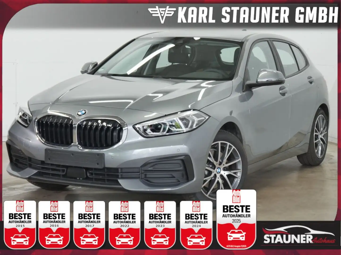 BMW 118 i Limousine Advantage PDC LED SZH DAB CARPLAY Grau - 1