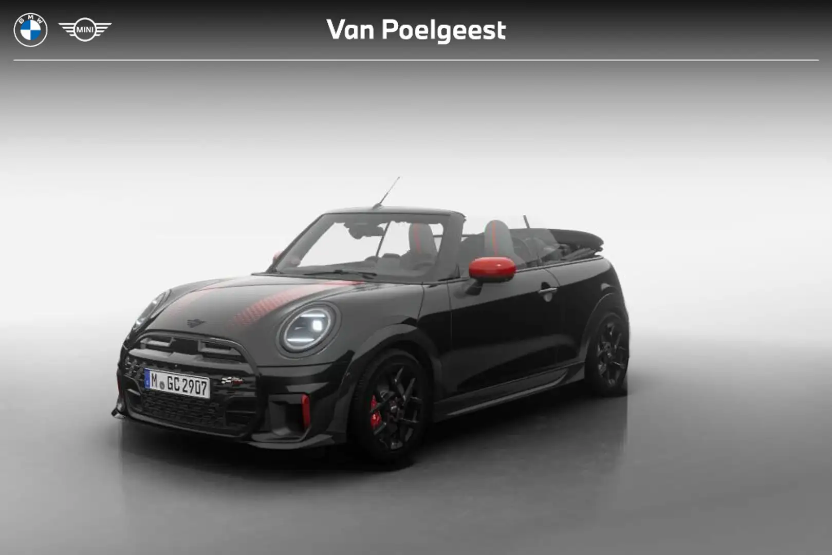 MINI John Cooper Works Cabrio 2.0 JCW Cooper XL Zwart - 1