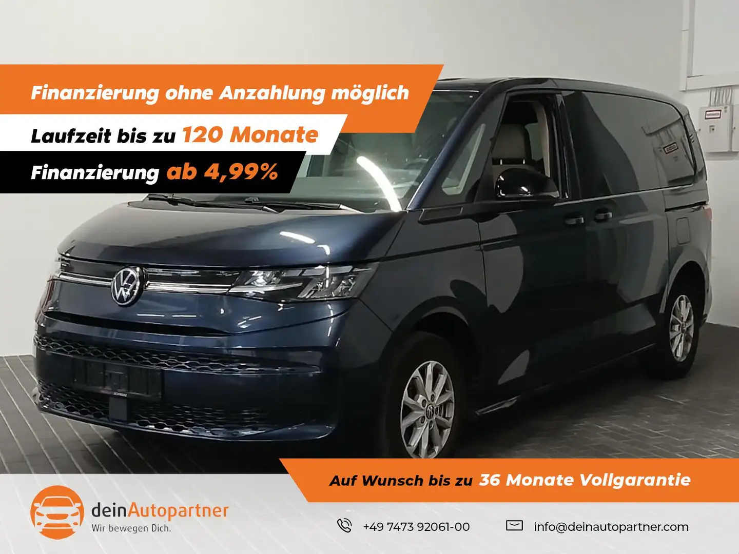 Volkswagen T7 Multivan DSG EASY OPEN NAVI/LED/ACC/RFK/VIRTUAL COCKPIT Blau - 1