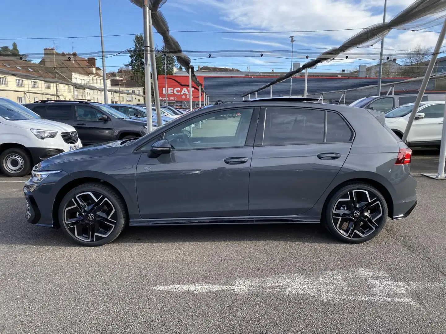 Volkswagen Golf VIII (2) 2.0 TDI 150 R-LINE DSG7 TOIT OUVRANT / CA Gris - 2