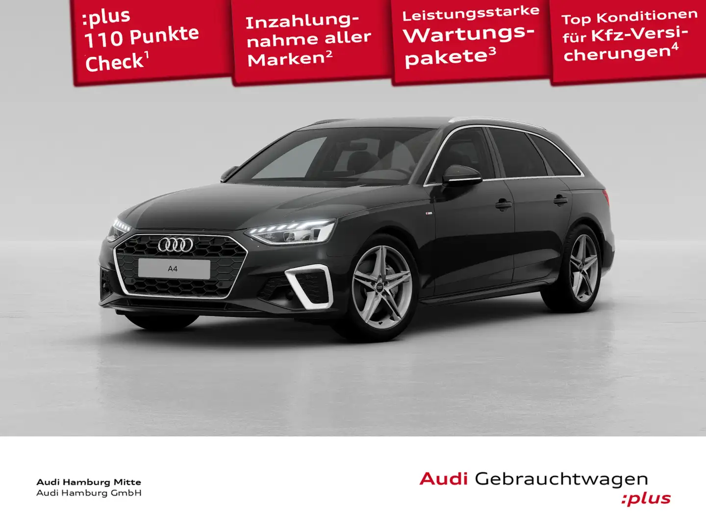 Audi A4 40 TDI S line S tronic Navi LED Virtual Noir - 1