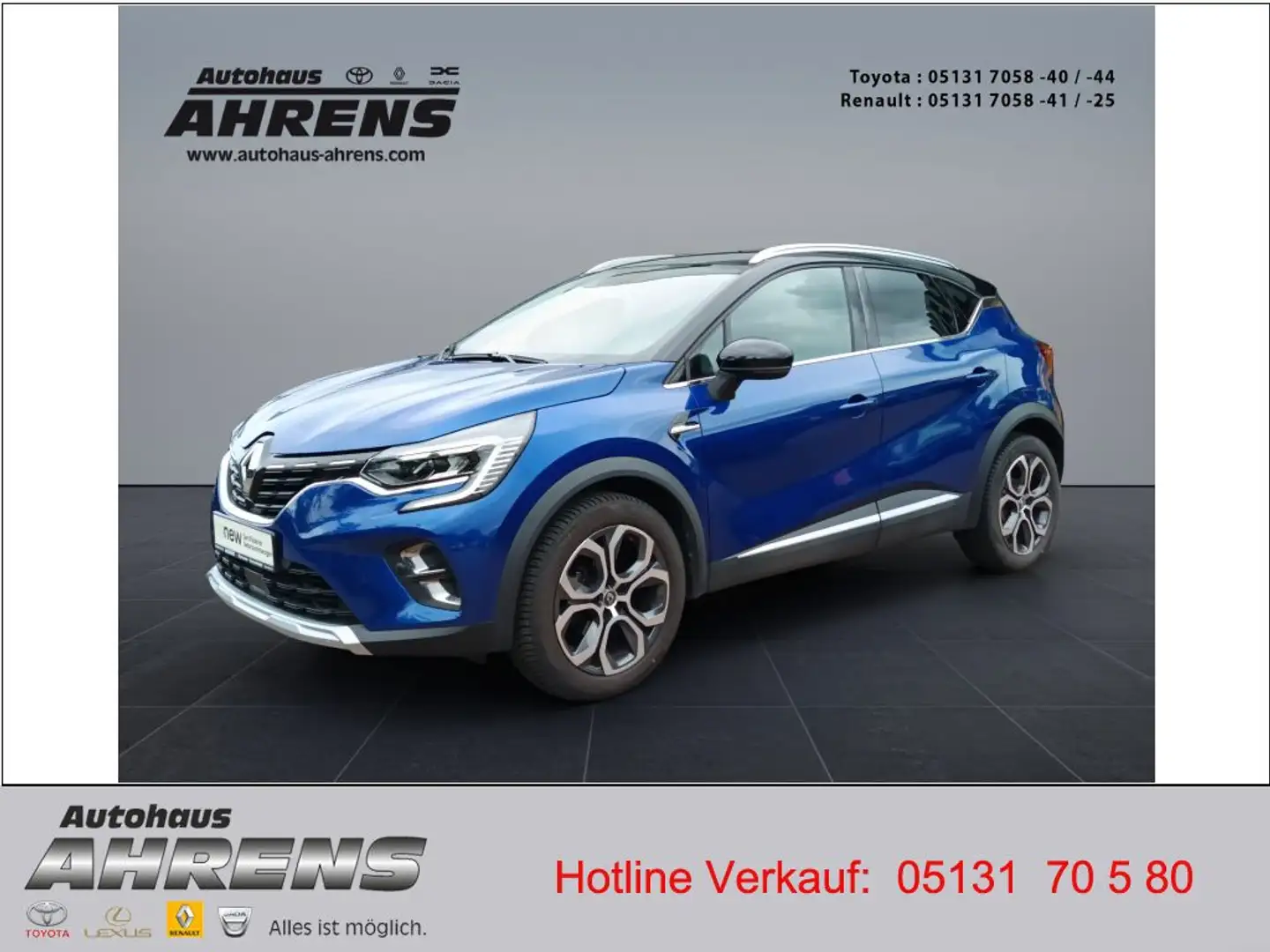 Renault Captur TCe130 EDITION ONE NAVI Toter Winkel Warner Blu/Azzurro - 1