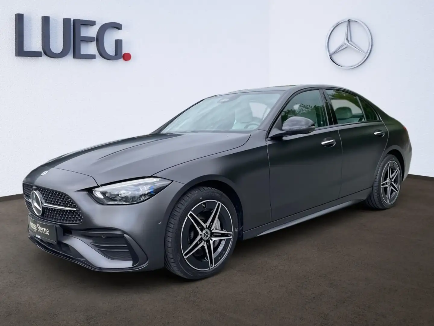 Mercedes-Benz C 200 d AMG-ADVANCED+PANODACH+STANDHZG+NIGHT+AHK Grau - 2