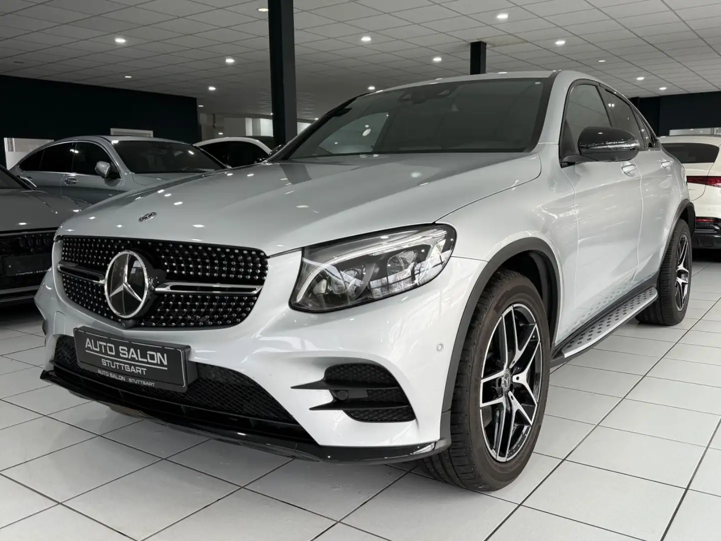 Mercedes-Benz GLC 350 d Coupe 4M *AMG*BURM*STHZ*DISTR+*ILS*H-UP Argintiu - 1
