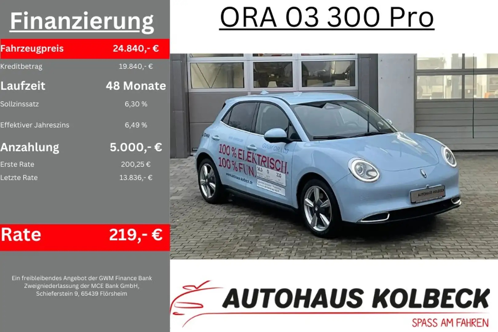 GWM ORA 03 300 Pro Blau - 2