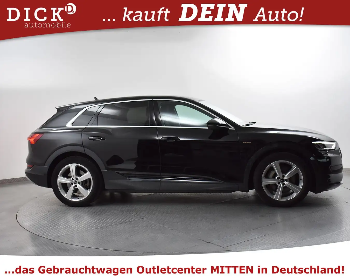 Audi e-tron 55 Quatt Advan LUFT+HEAD+VIRTU+LED+KAM+20 Noir - 2