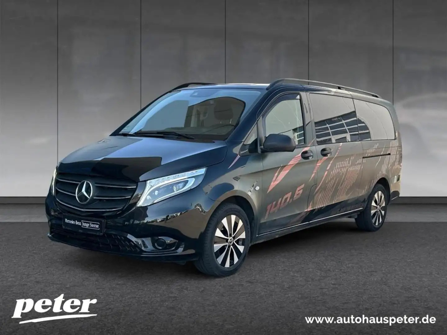 Mercedes-Benz Vito 119 CDI Mixto Extralang 9GT+LED+STHZG+AHK Black - 2