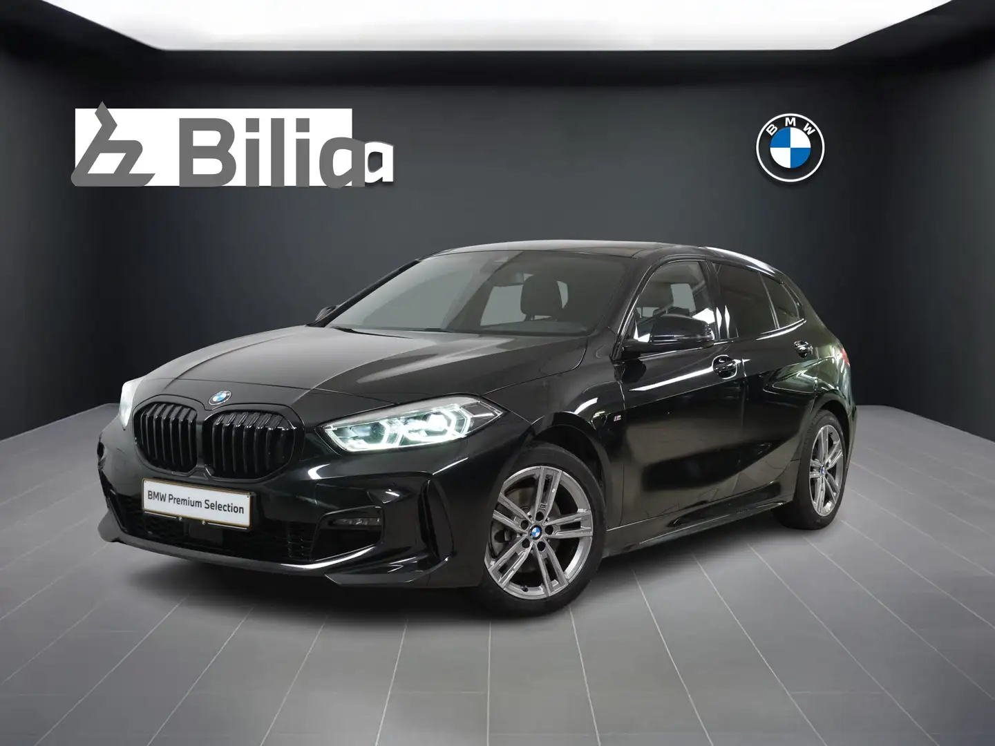 BMW 118 i M Sport DAB LED Tempomat Klimaaut. Shz PDC Noir - 1