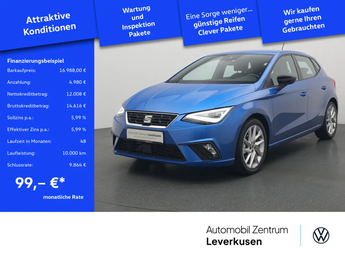 SEAT Ibiza NAVI LED FACELIFT PDC KLIMA VIRT Schwarz - 1