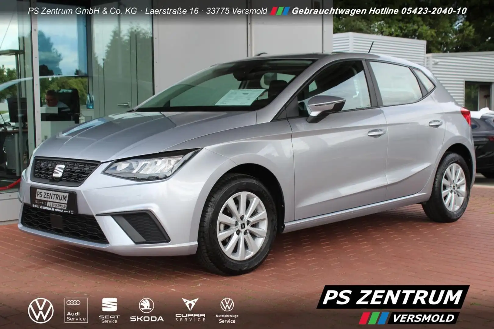 SEAT Ibiza 1.0 MPI Style NAVI LED GJR Bluetooth Klima Silber - 1