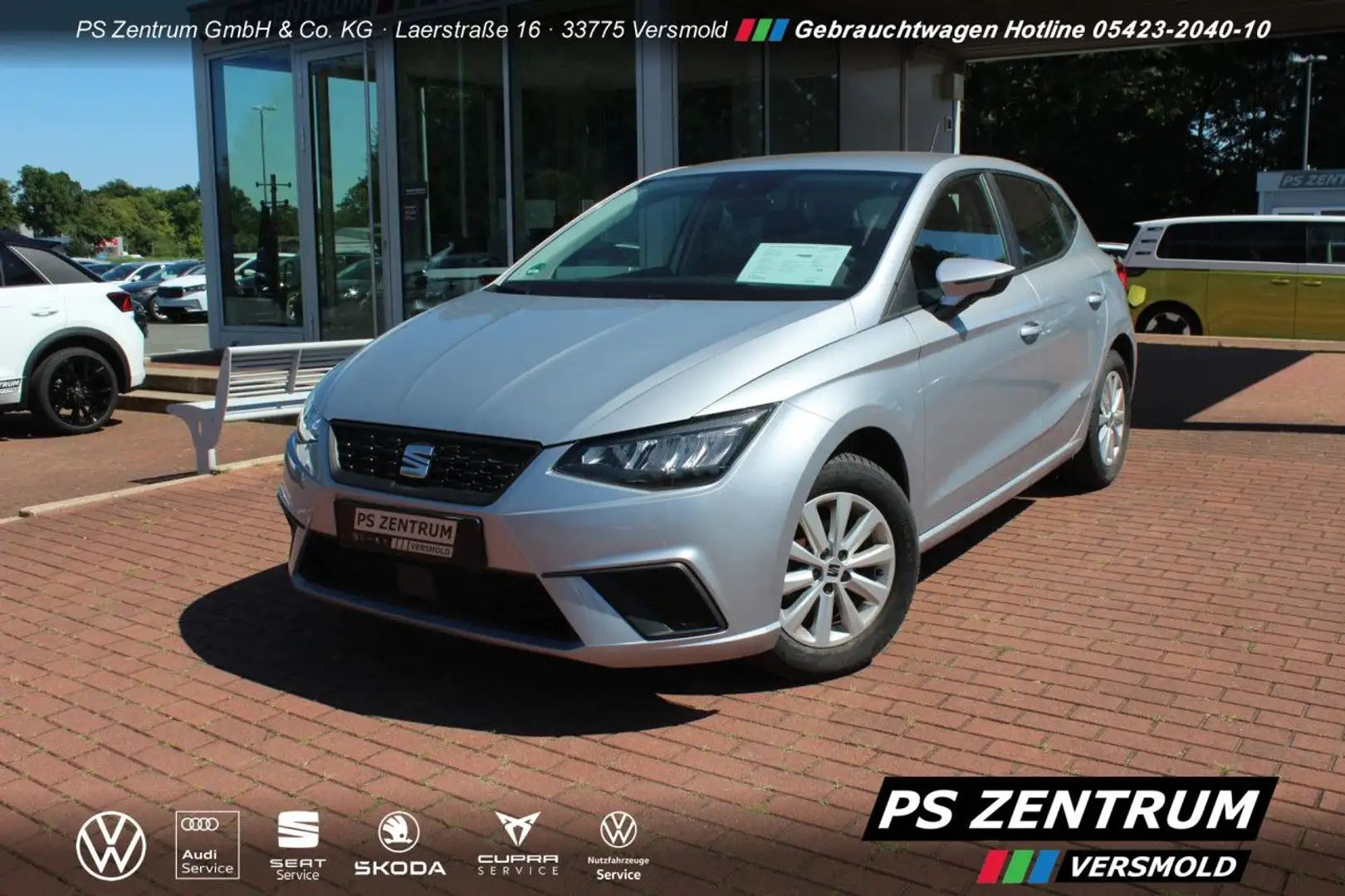 SEAT Ibiza 1.0 MPI Style NAVI LED GJR Bluetooth Klima Silber - 1