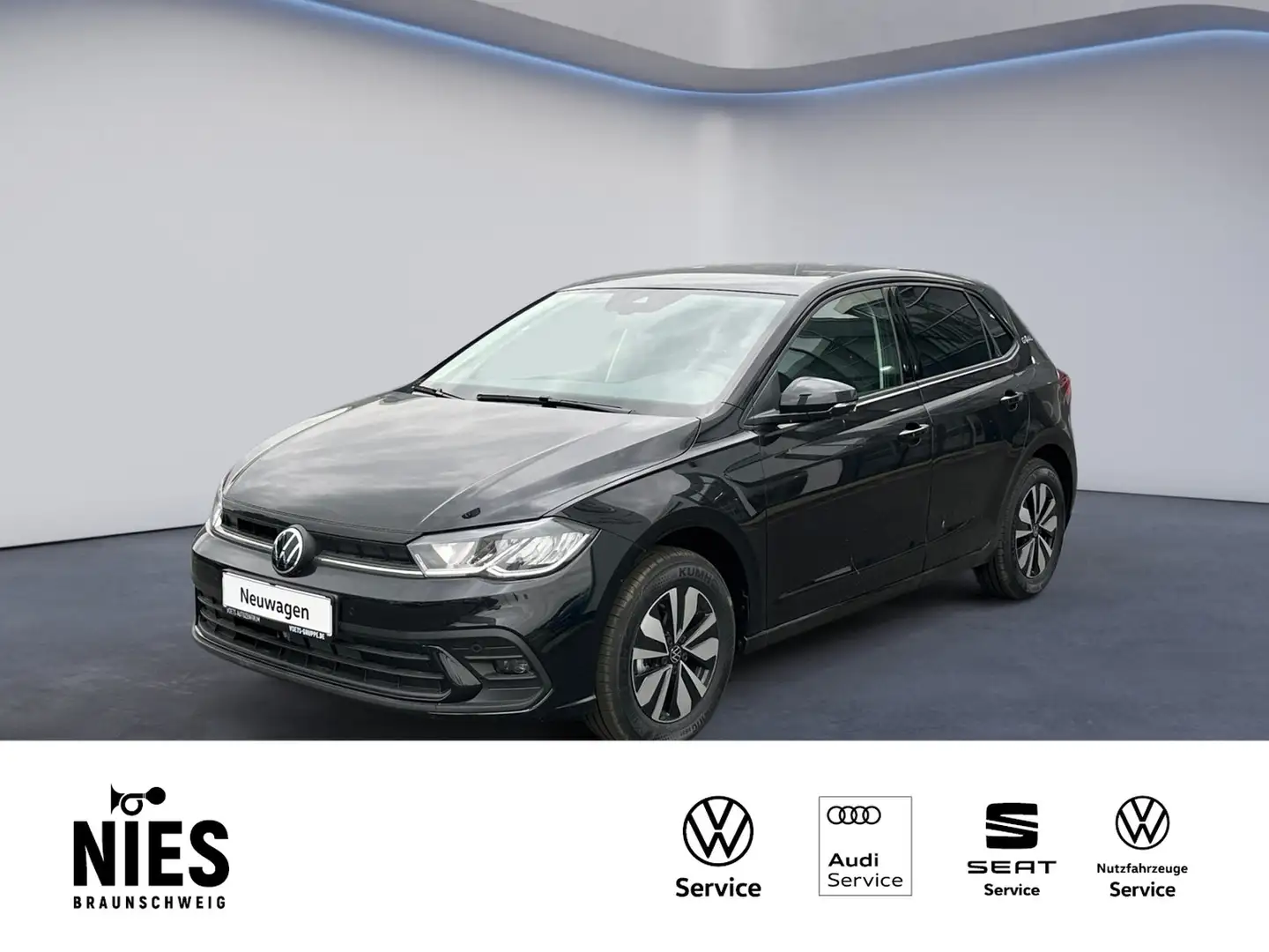 Volkswagen Polo Life 1,0 l TSI OPF 70 kW (95 PS) 5- RearView+AC... Noir - 1