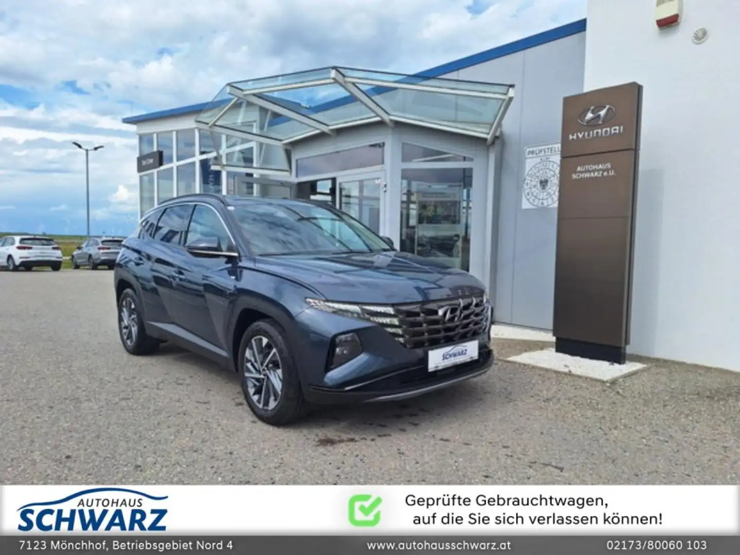 Hyundai TUCSON NX4 Trend Line 1,6 T-GDi 2WD 48V DCT t1bt1 Blau - 1