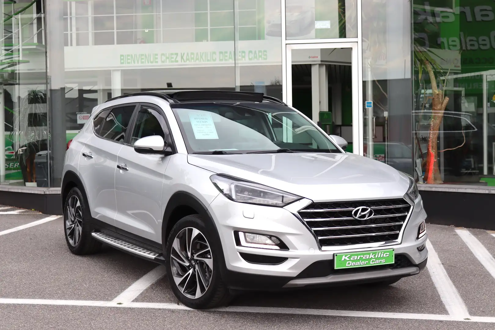 Hyundai TUCSON 1.6CRDI 115CV 2WD PANO GRAND GPS CAMERA CUIR JA'18 Argent - 1