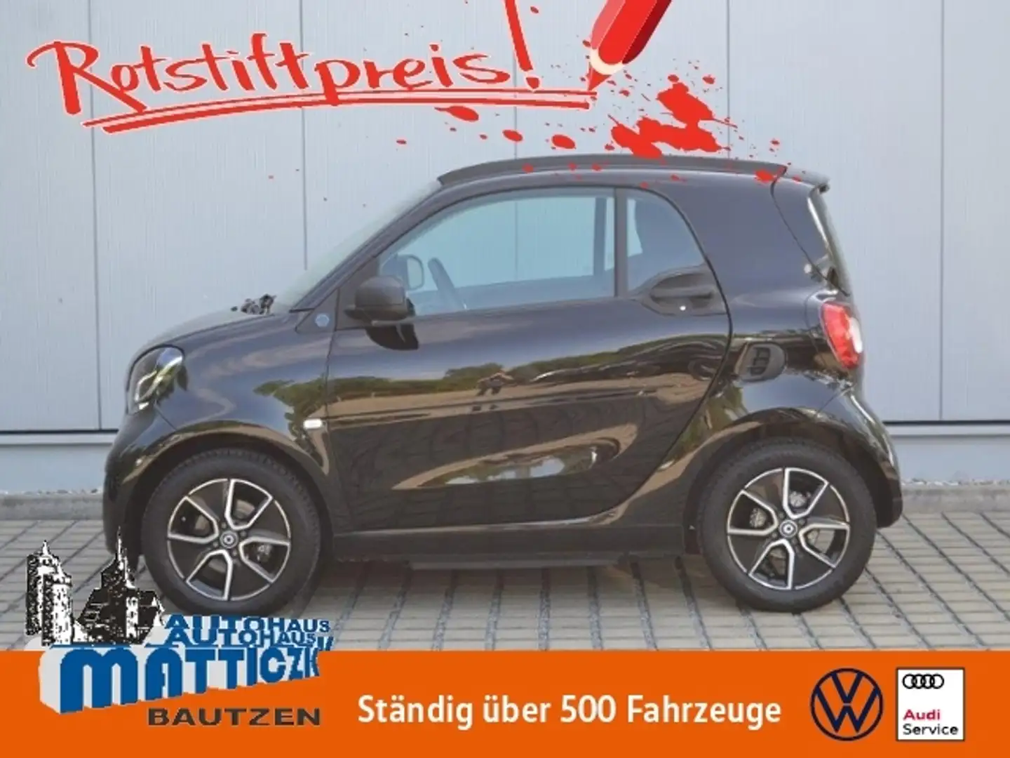 smart forTwo EQ Passion NEUE-BATTERIE/ADVANCED+PLUS-PAKET/GRA/ Schwarz - 1