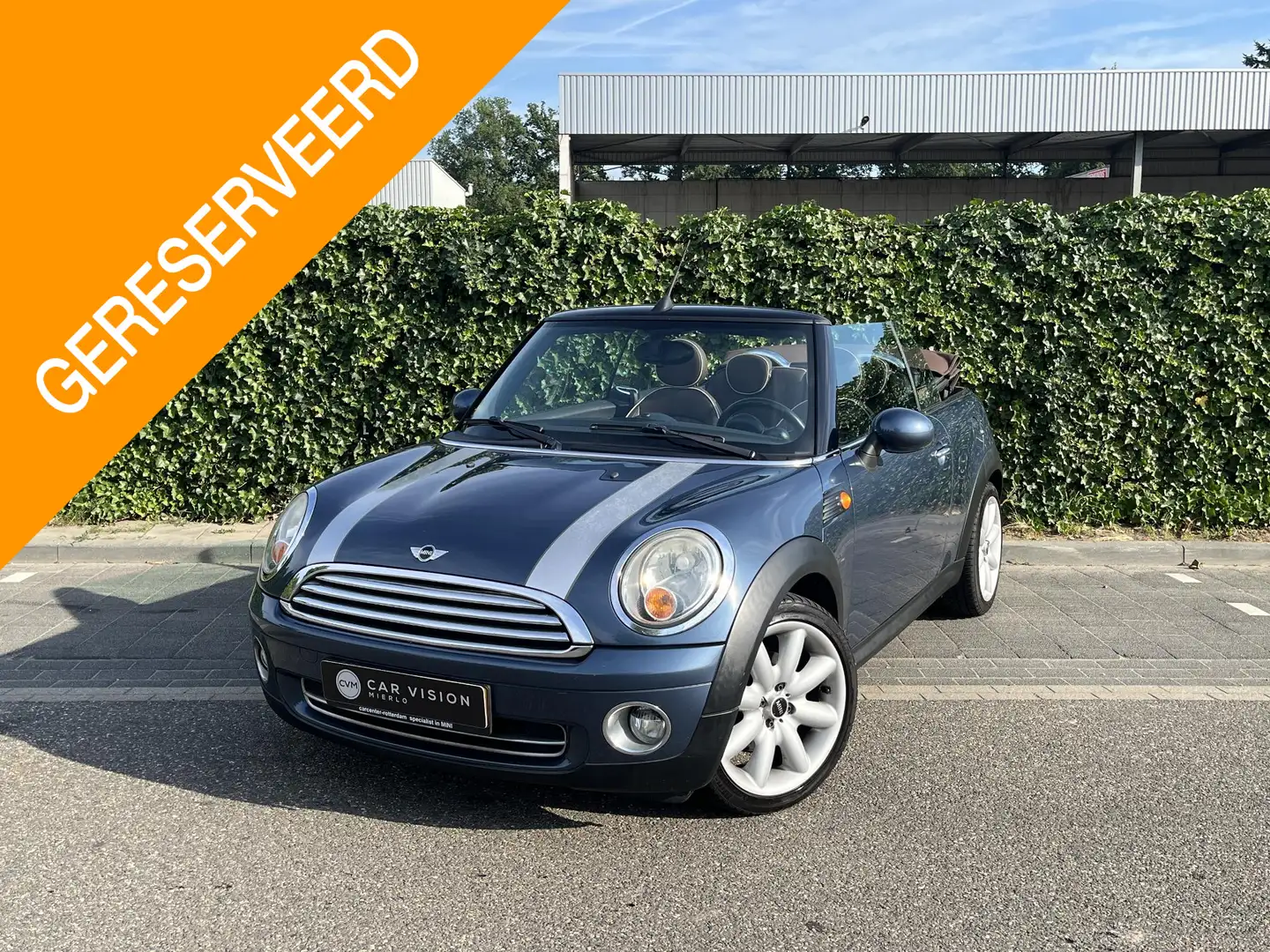 MINI Cooper Cabrio Mini 1.6 * Leder * Airco * Cruise * Apk 07-2026 Albastru - 1