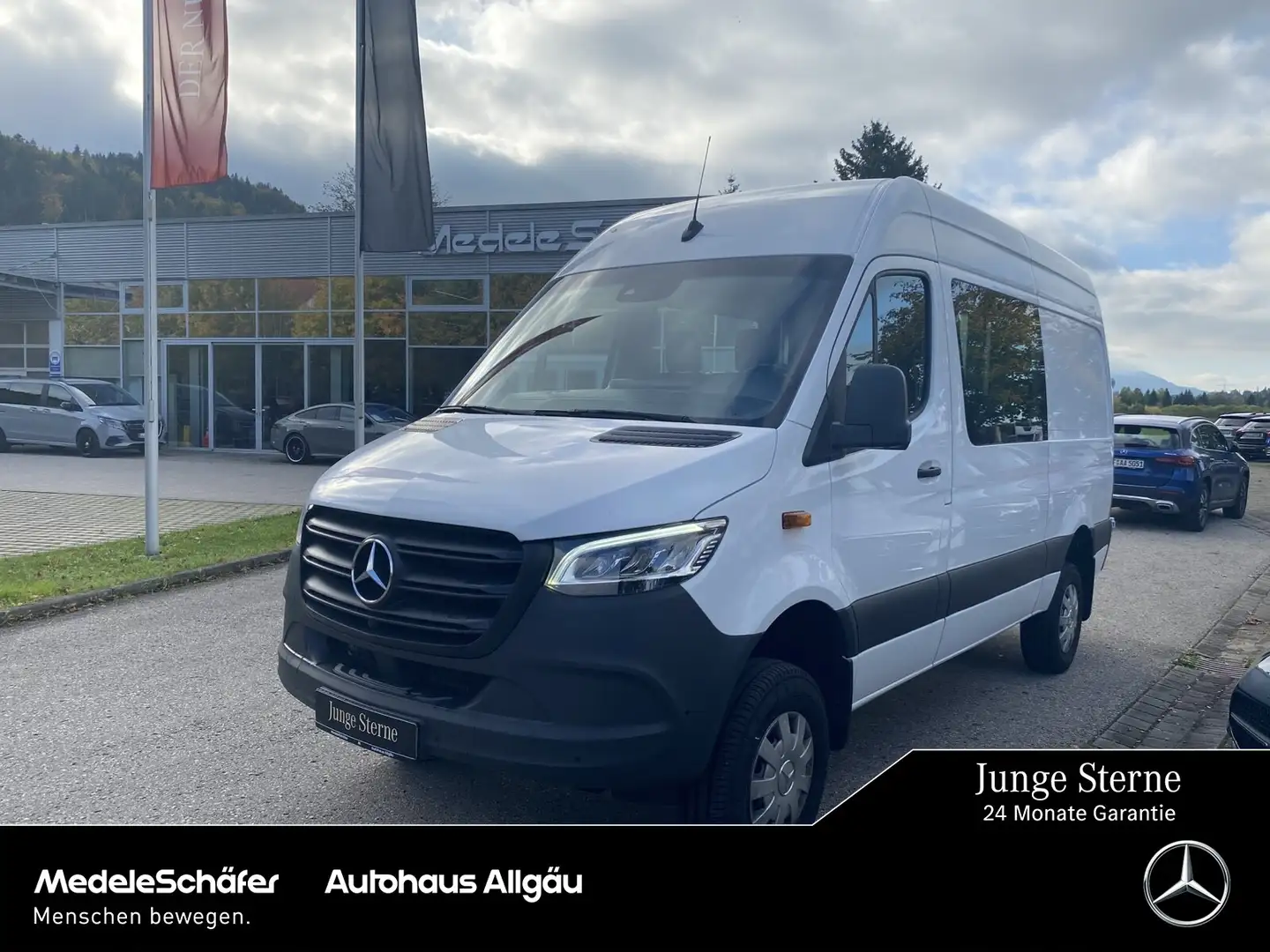 Mercedes-Benz Sprinter Sprinter 319 CDI L2H2 4x4 MIXTO LED 360° AHK Weiß - 1