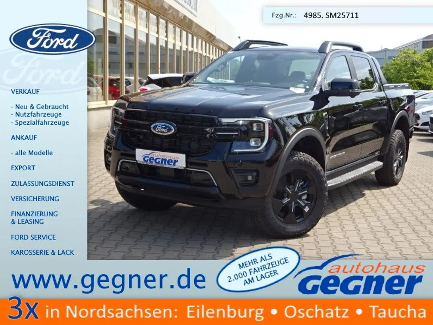 Ford Ranger Stormtrak DoKa 2.3L PHEV 4x4 AT el.Rollo Schwarz - 1