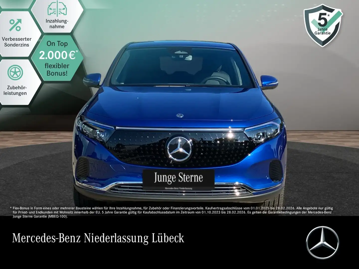 Mercedes-Benz EQA 350 4M PROG+ADVANCED+AHK+360+SPUR Blau - 1