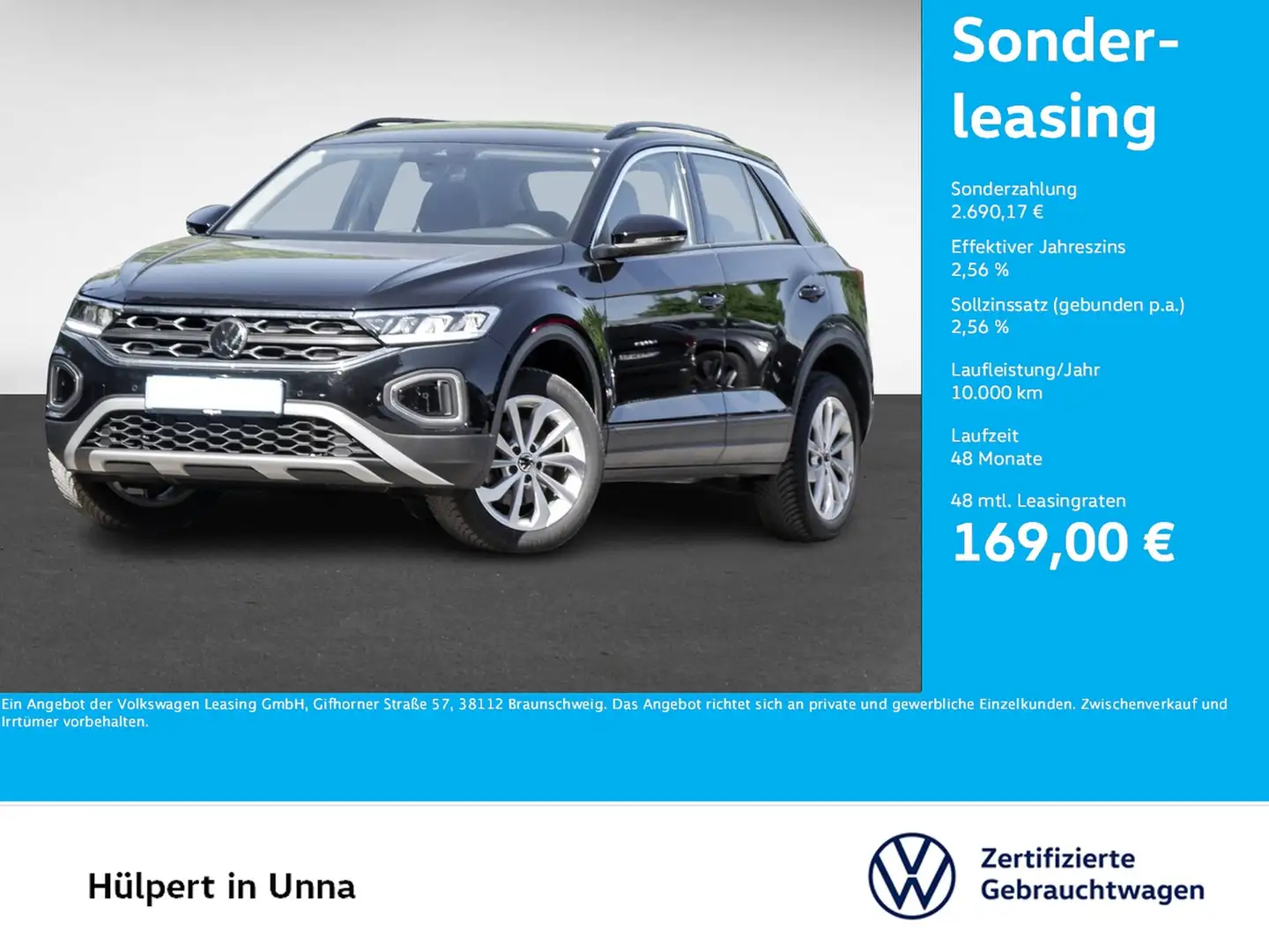 Volkswagen T-Roc 2.0 LIFE BEATS CAM LM17 NAVI SITZHEIZUNG Zwart - 1