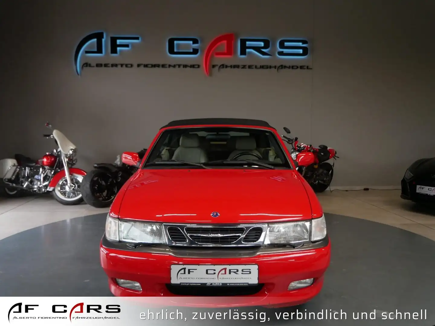 Saab 93 9-3 Cabriolet 2.0 B 205R Turbo Aero Klima Leder Rosso - 2