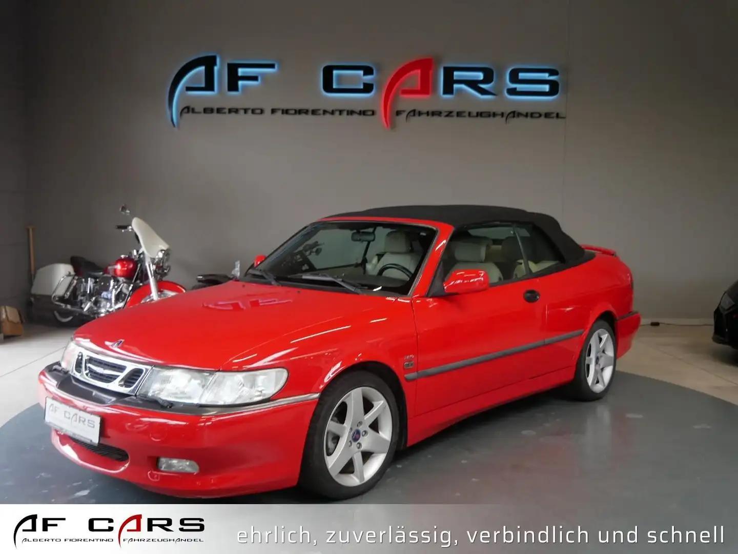 Saab 93 9-3 Cabriolet 2.0 B 205R Turbo Aero Klima Leder Rosso - 1