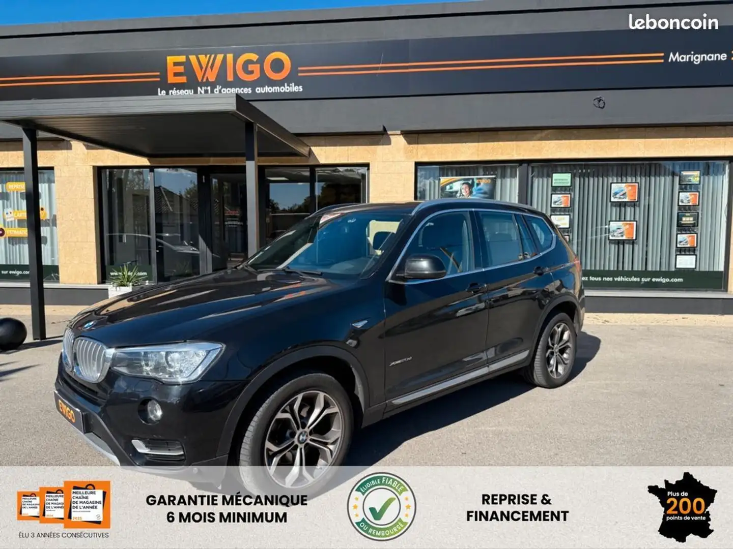 BMW X3 2.0 d 190 x line xdrive bva Schwarz - 1