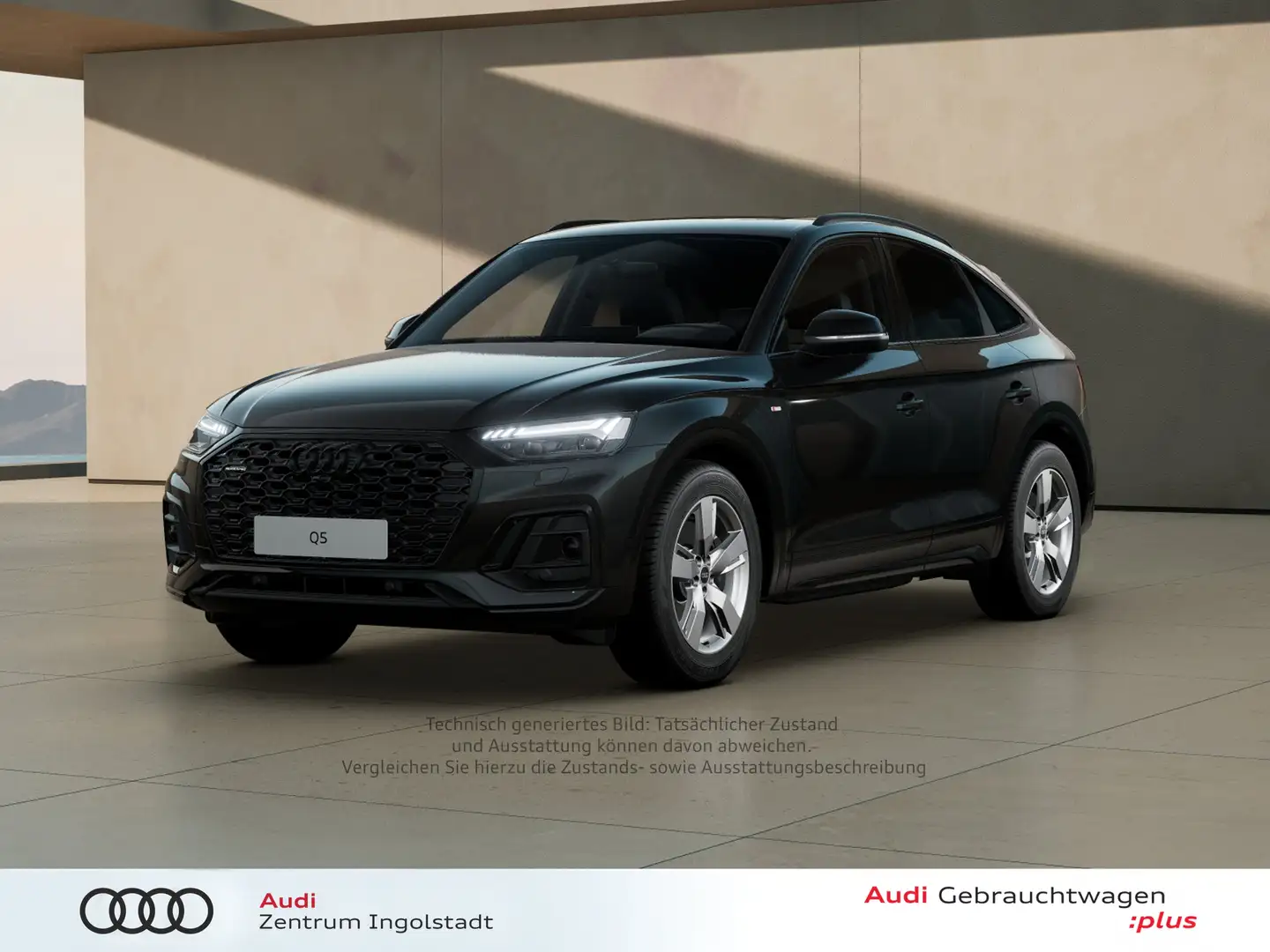 Audi Q5 Sportback 50 TDI qu S line MATRIX Pano AHK Schwarz - 2